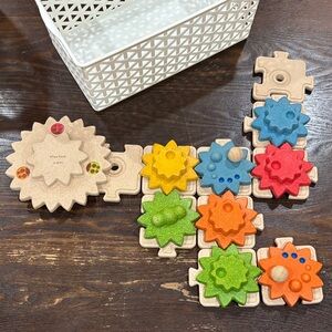 Plan Toys Colorful Gear Puzzle Toy